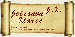 Jelisava Klarić vizit kartica